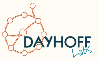 Logo design for Dayhoff Labs featuring scientific and research motifs